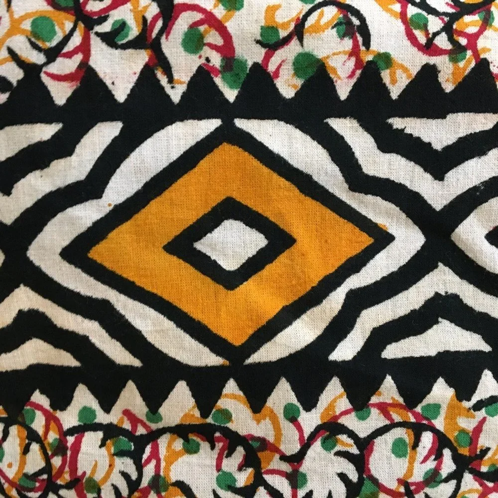 Vintage Hippie Wall Hanging Bed Covering, Dorm Room, Bought in India in the 80s